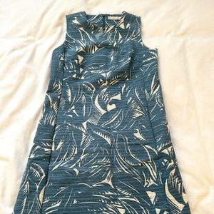 Tory Burch Palm Print Shift Dress Size 6